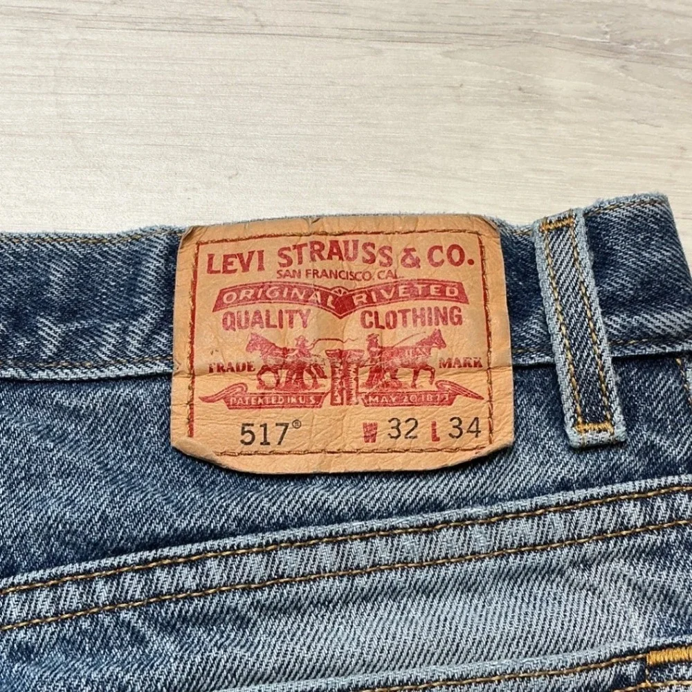 Levi's 517 Bootcut Jeans Mens 32x34 Blue PreLoved